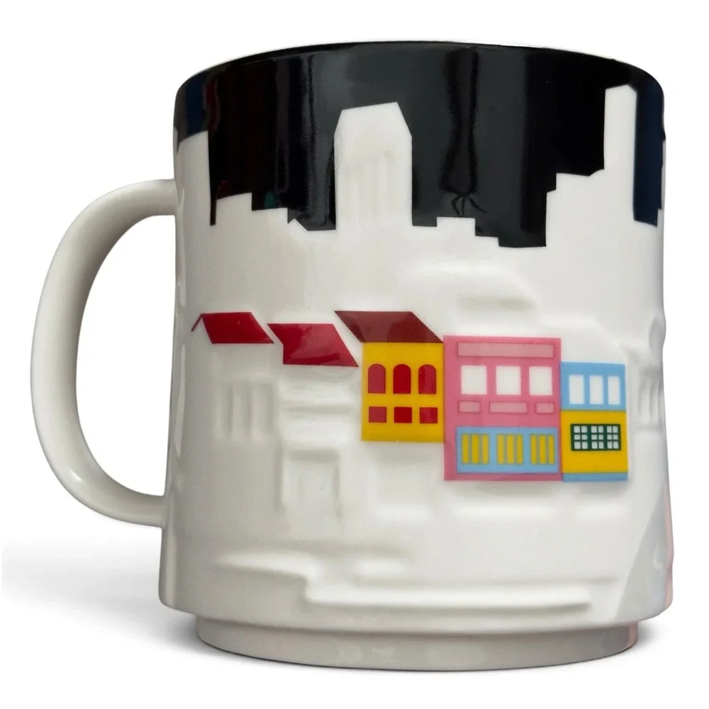 Starbucks Singapore 16oz 3D Relief Series Ceramic Mug